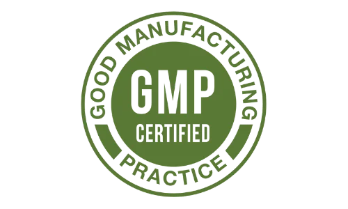 GMP Certified good manufacturing practice badge